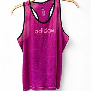 Adidas Climalite Mesh Racerback Tank Top - Vibrant Pink